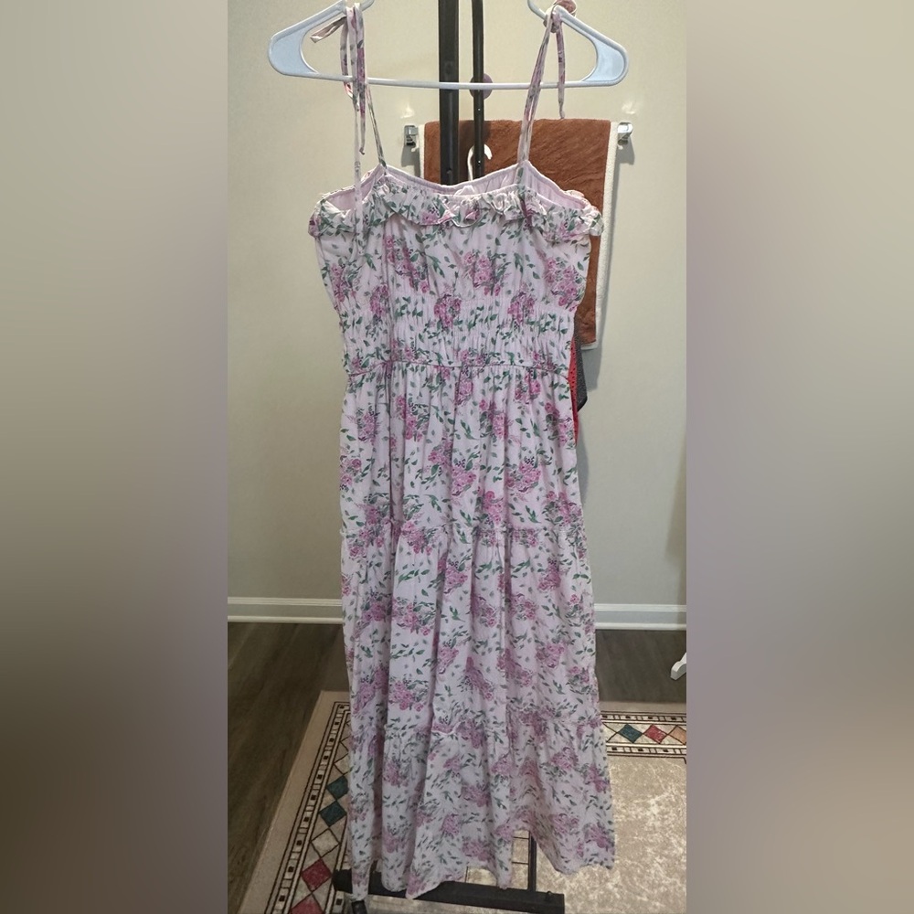 Francesca's Collections Pink Floral Dress